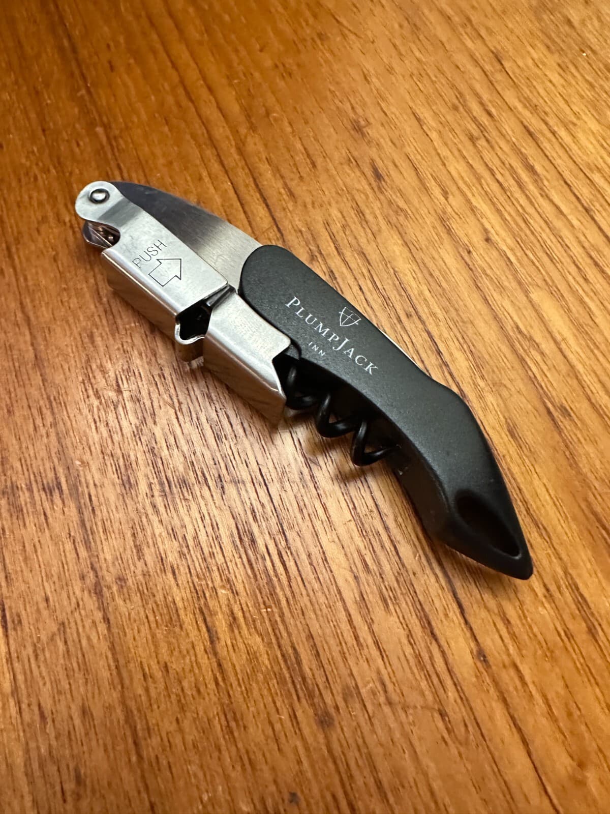 PLUMPJACK INN Premium Waiters Corkscrew Wine Key Opener