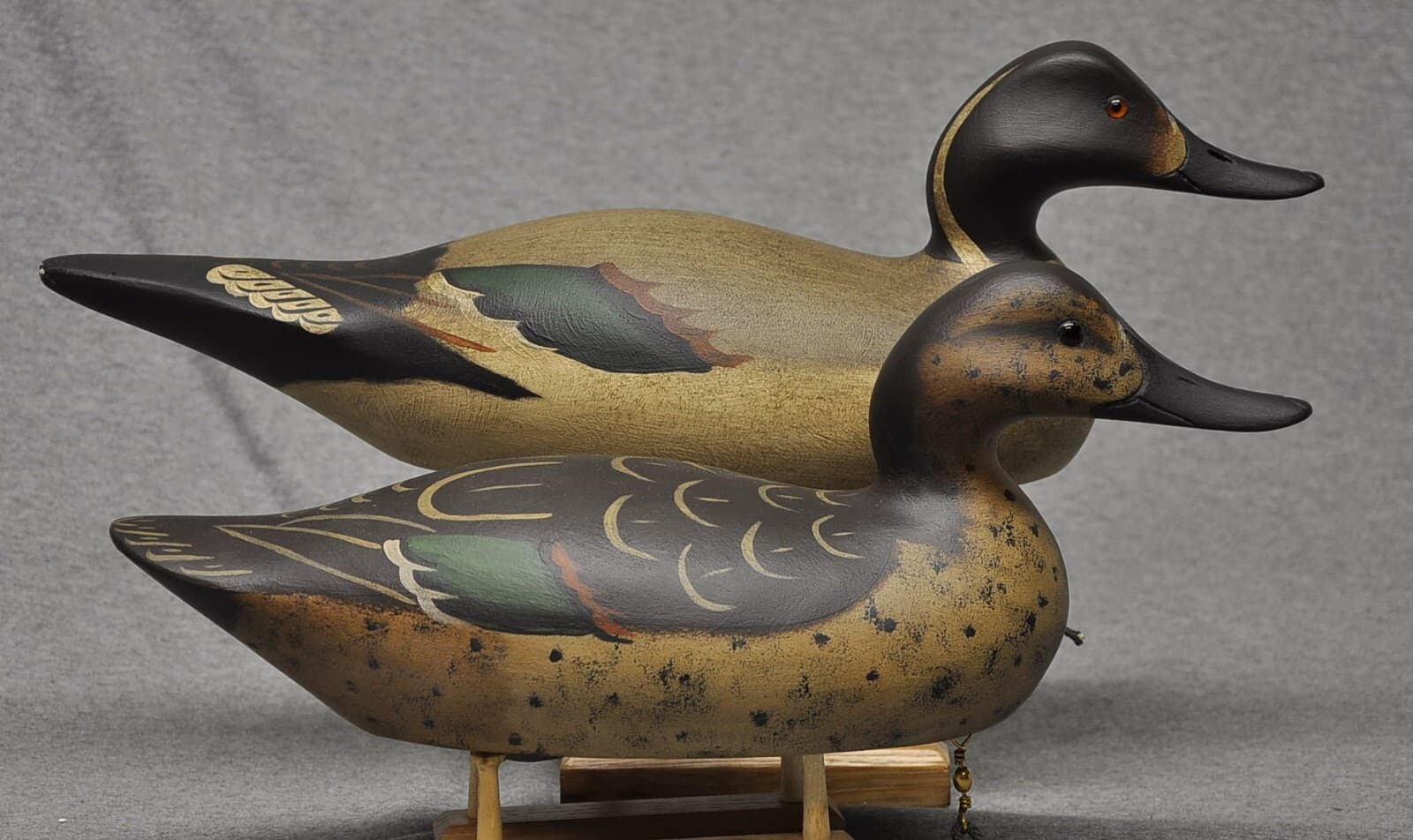 MASON STYLE PREMIER PINTAIL PAIR duck decoys Darkfeather Freedman's rig 2022