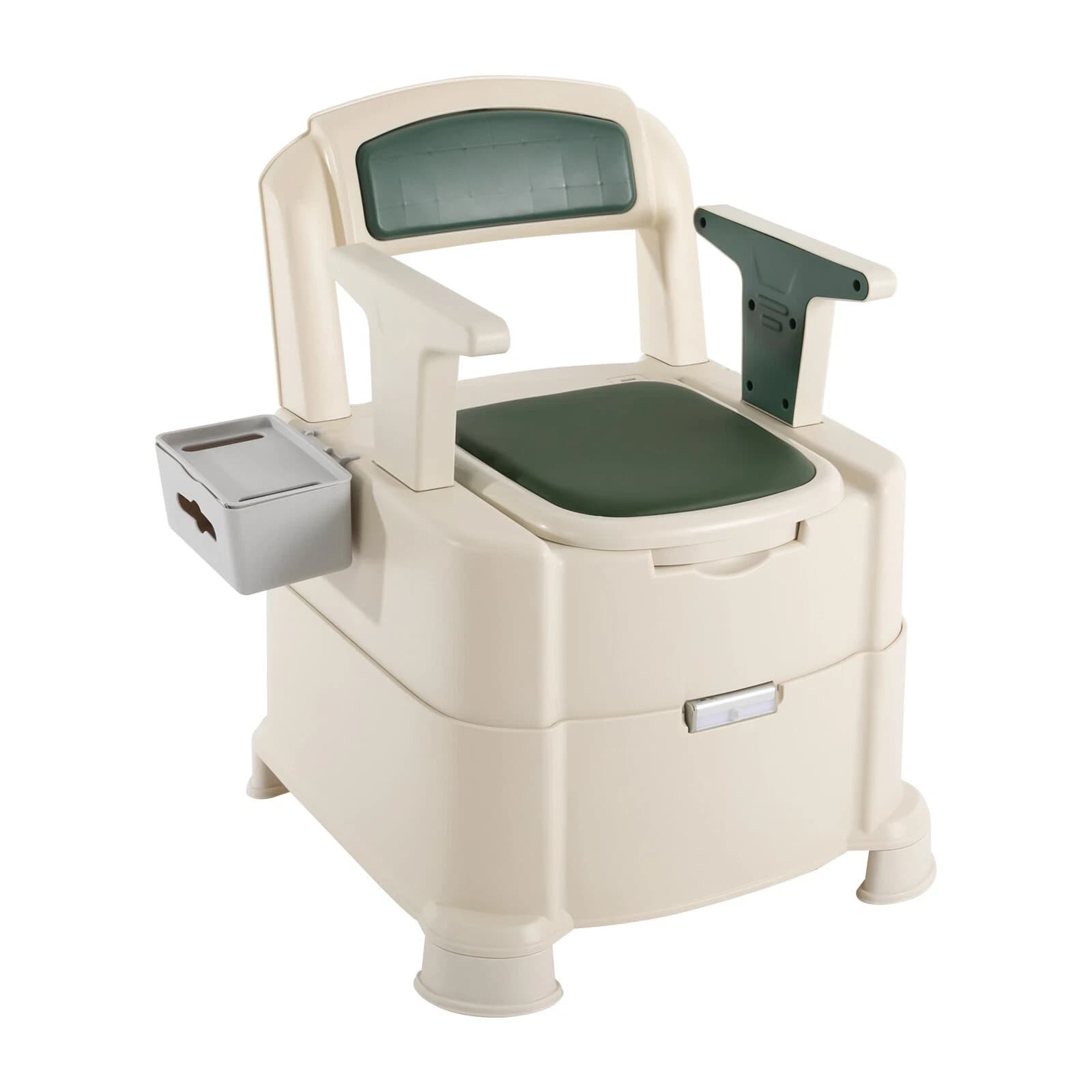 Bedside Commode Portable Toilet for Adults, Commode Chair for Toilet with Arms