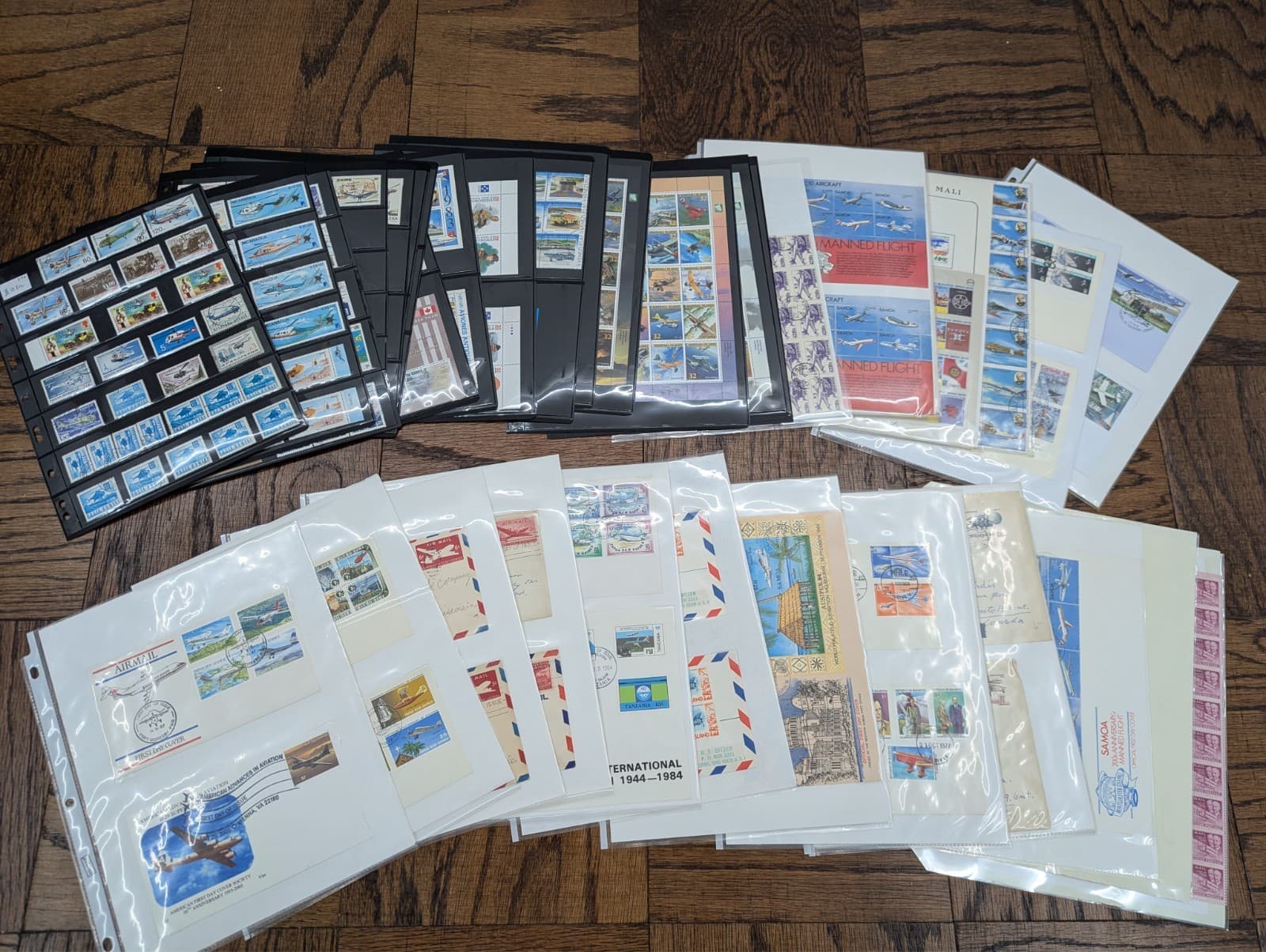 (Lot of 982 Stamps) World Airplane Aviation Helicopter Stamp Collection Lot 3