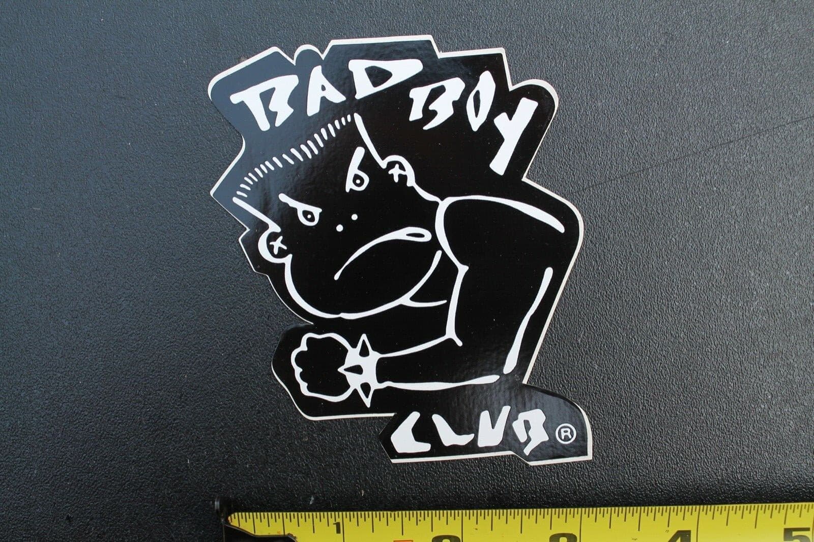 Bad Boy Club BBC Punk Rock Black White 80's Skateboards Vintage Surfing STICKER