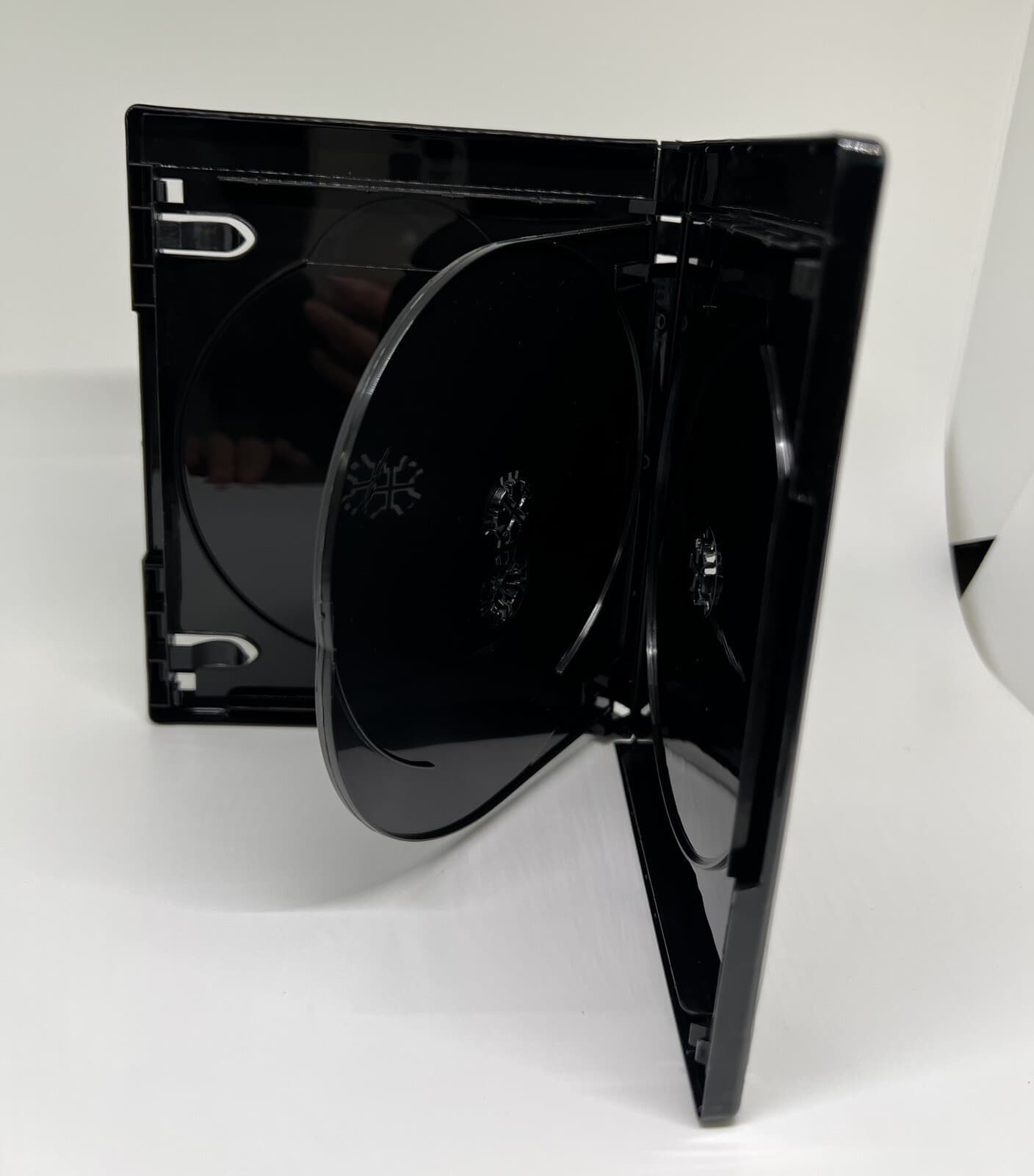 5 PCS NEW 15mm 4K ULTRA HD BLACK 3-DISC CASE, BOOKLET CLIPS, PS3-15MM UHD