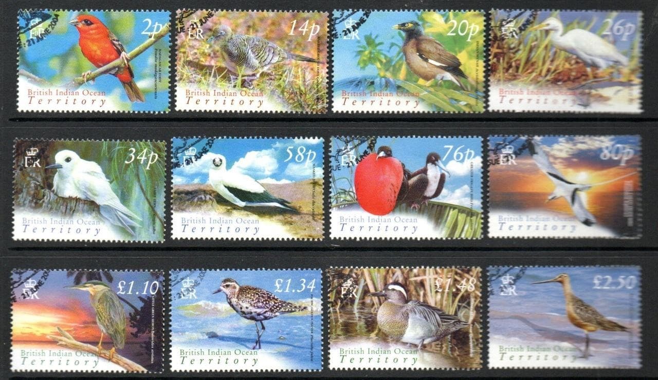 B.I.O.T. USED 2004 SG296-307 Birds