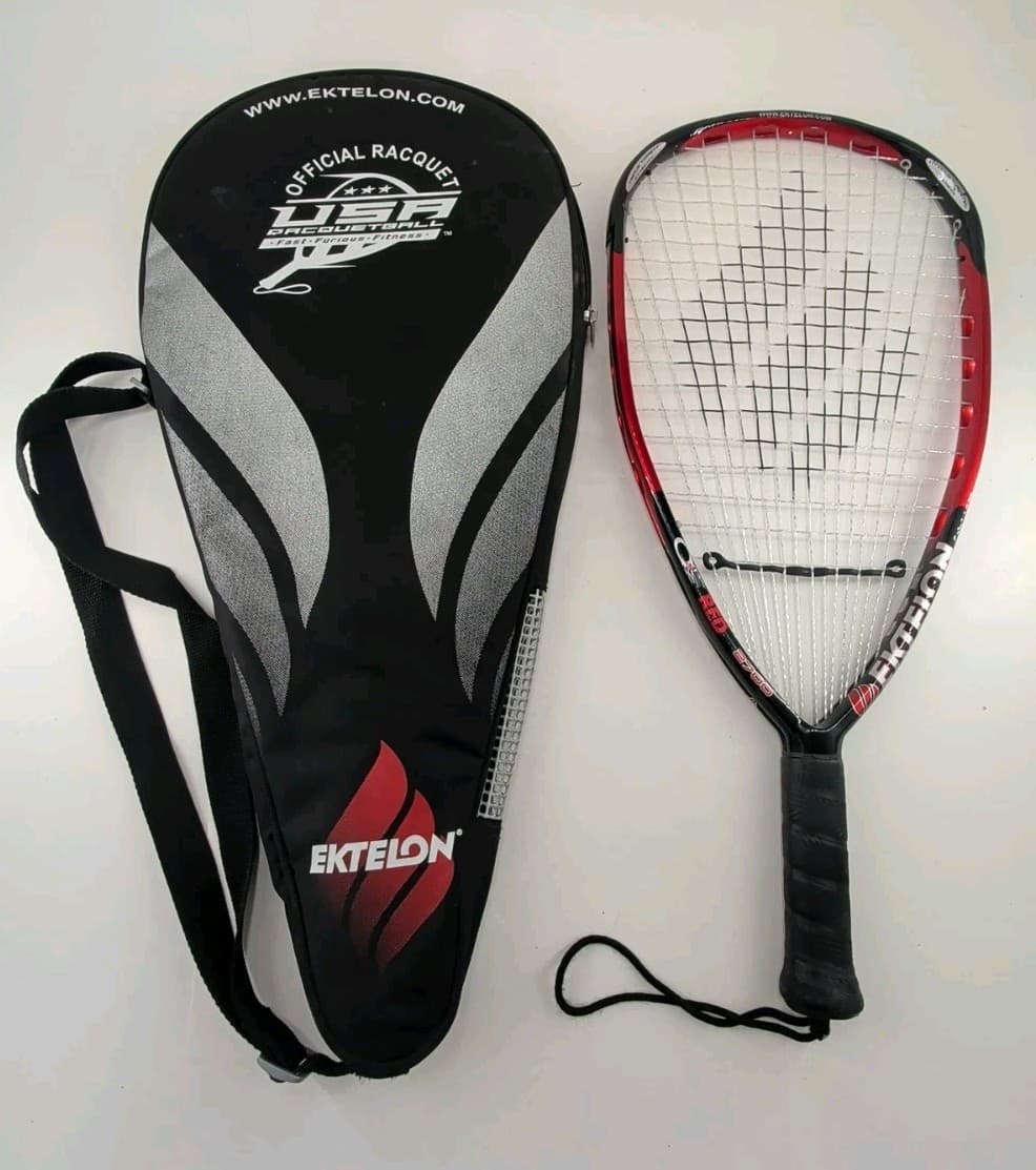Ektelon O3 Red 2700 Racquetball Racquet Titanium Tungsten Carbon W/Case