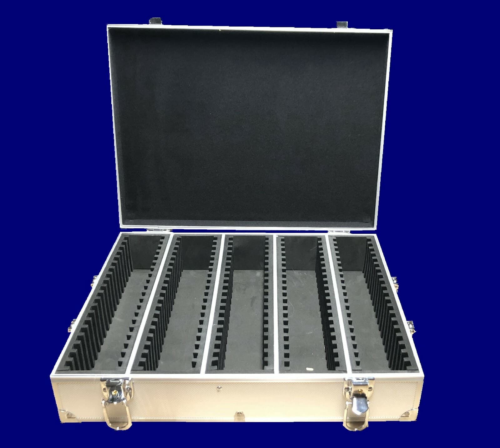 Storage & Display Aluminum Frame Box Case Holds 100 PCGS NGC Coin Holders Slabs