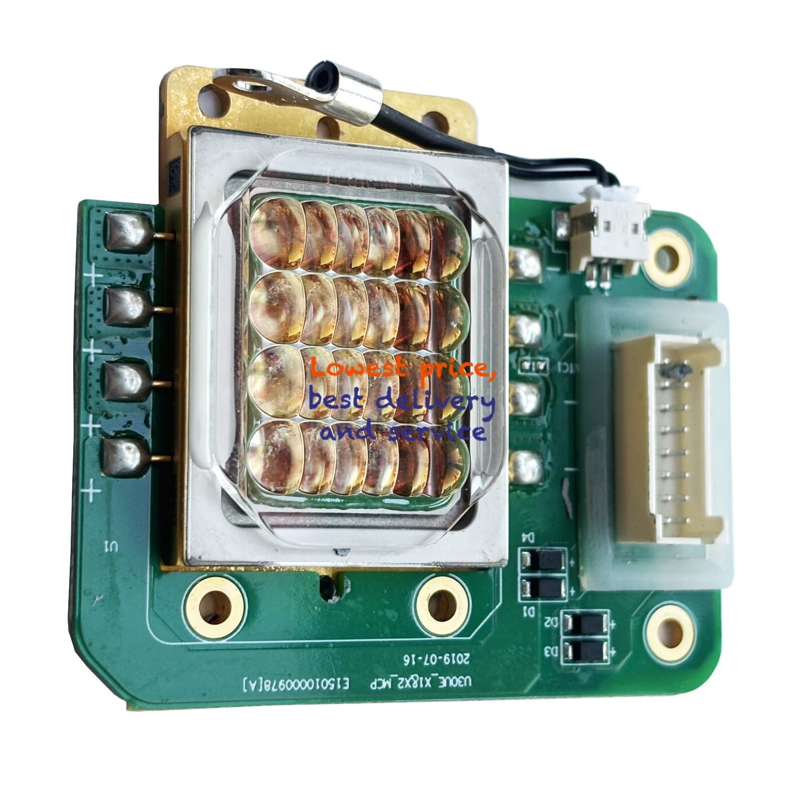 1PC NICHIA 455nm 125W NUBM37 Blue Laser Diode Arrays Chip with PCB board(Random)