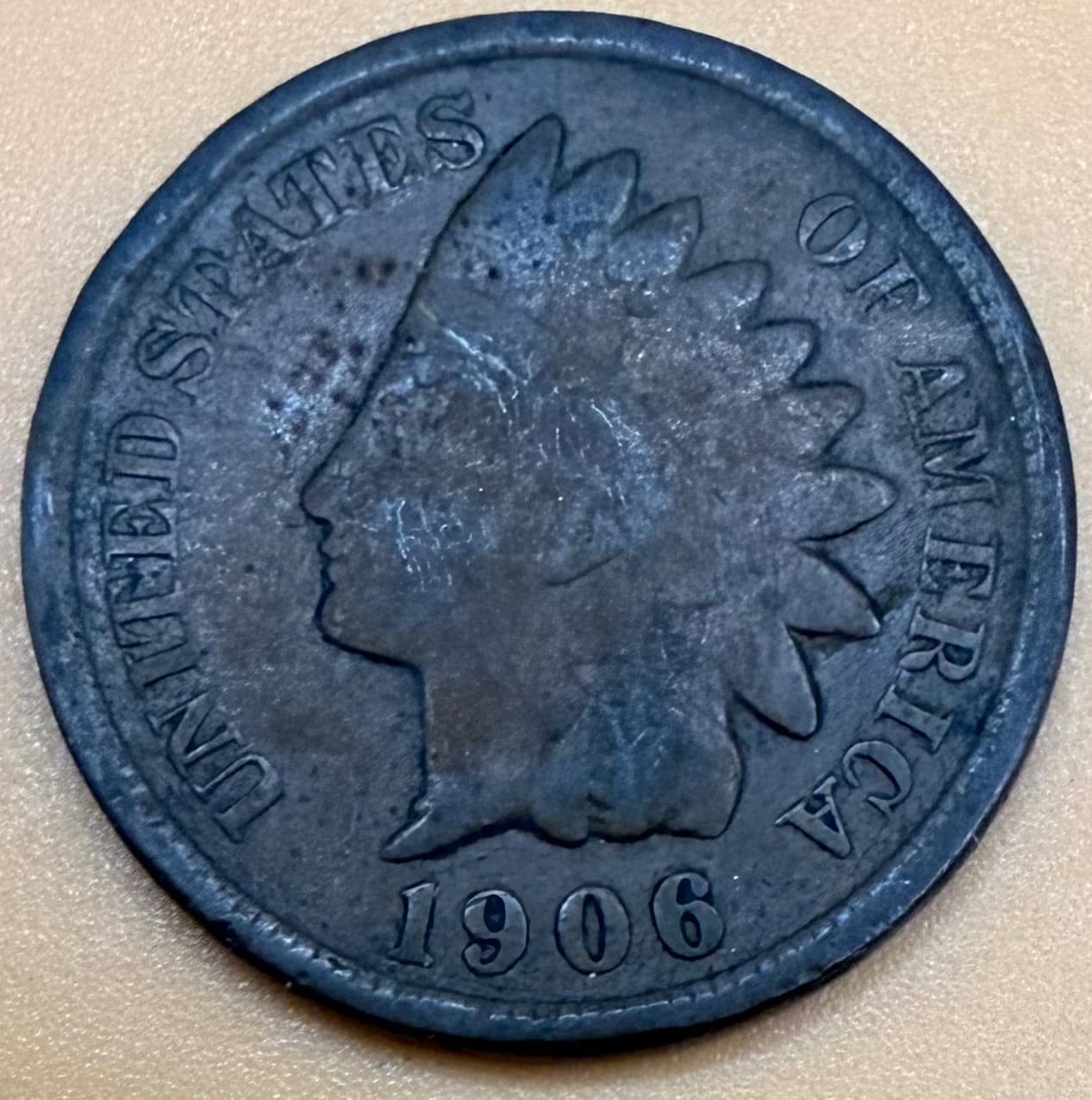 1906 Indian Head Penny 1 Cent (Circulated) SEE VIDEO