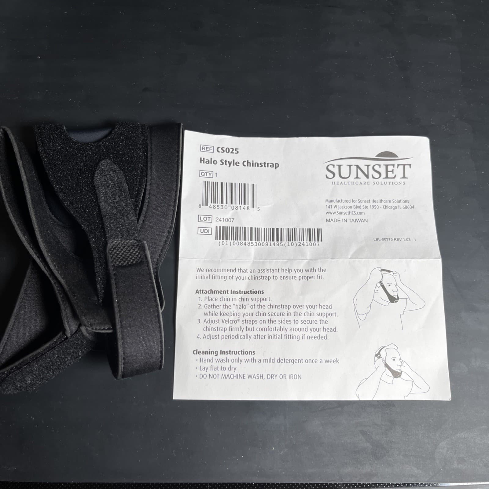 Halo Style Chinstrap one size fits most