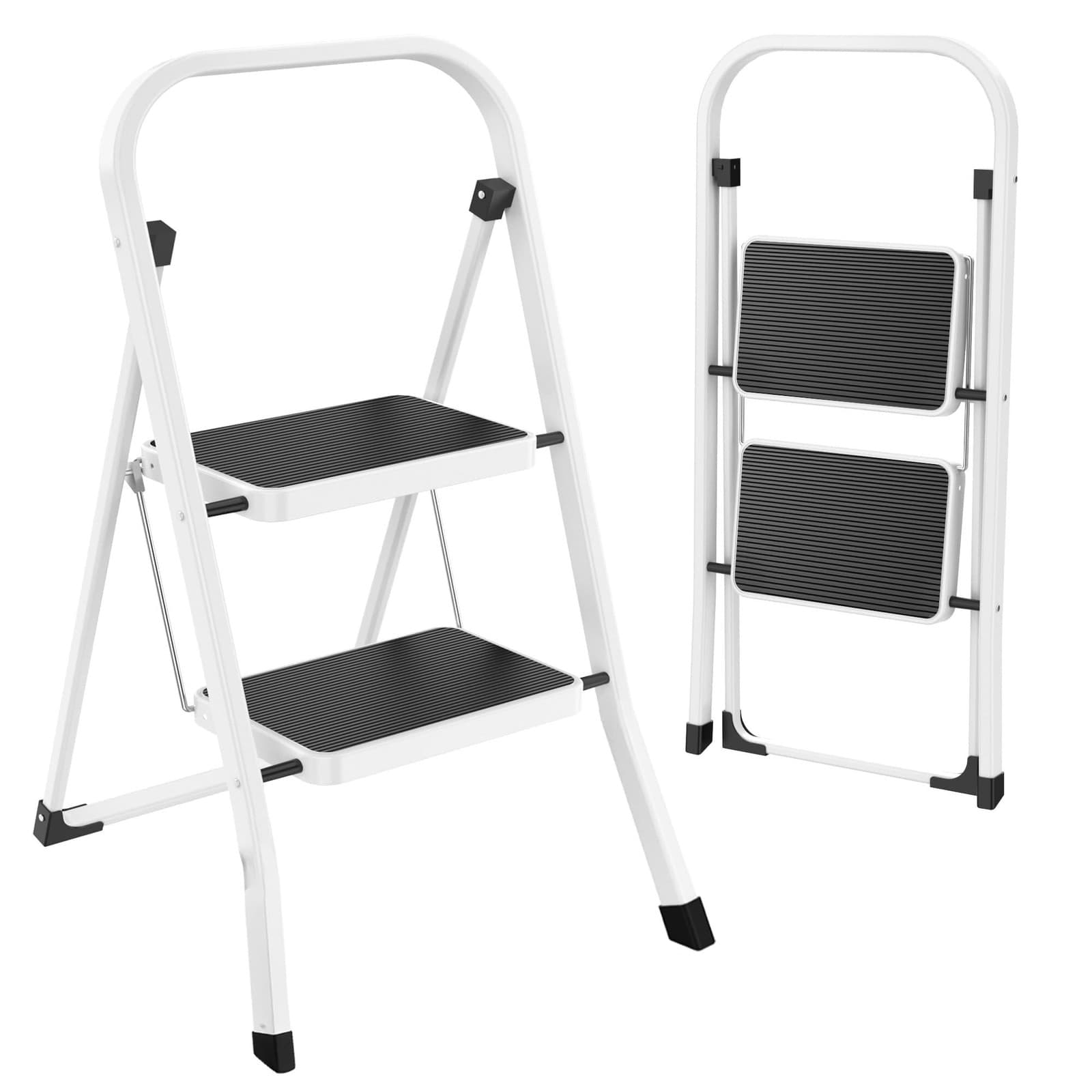 HBTower Step Ladder Folding Step Stool for Adults with Anti-Slip Pedal,330 lb...