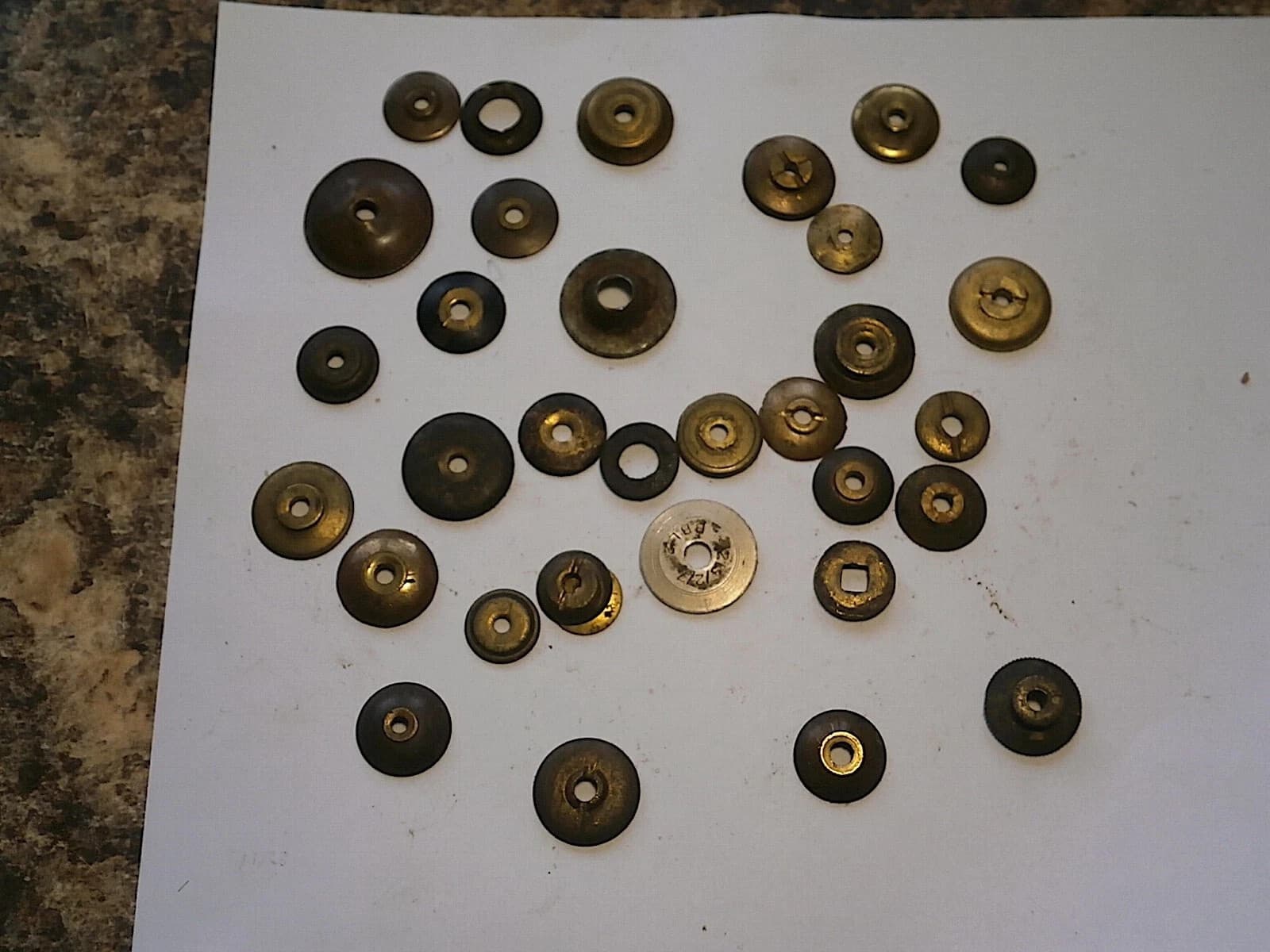 30 longcase clock hand washers no1