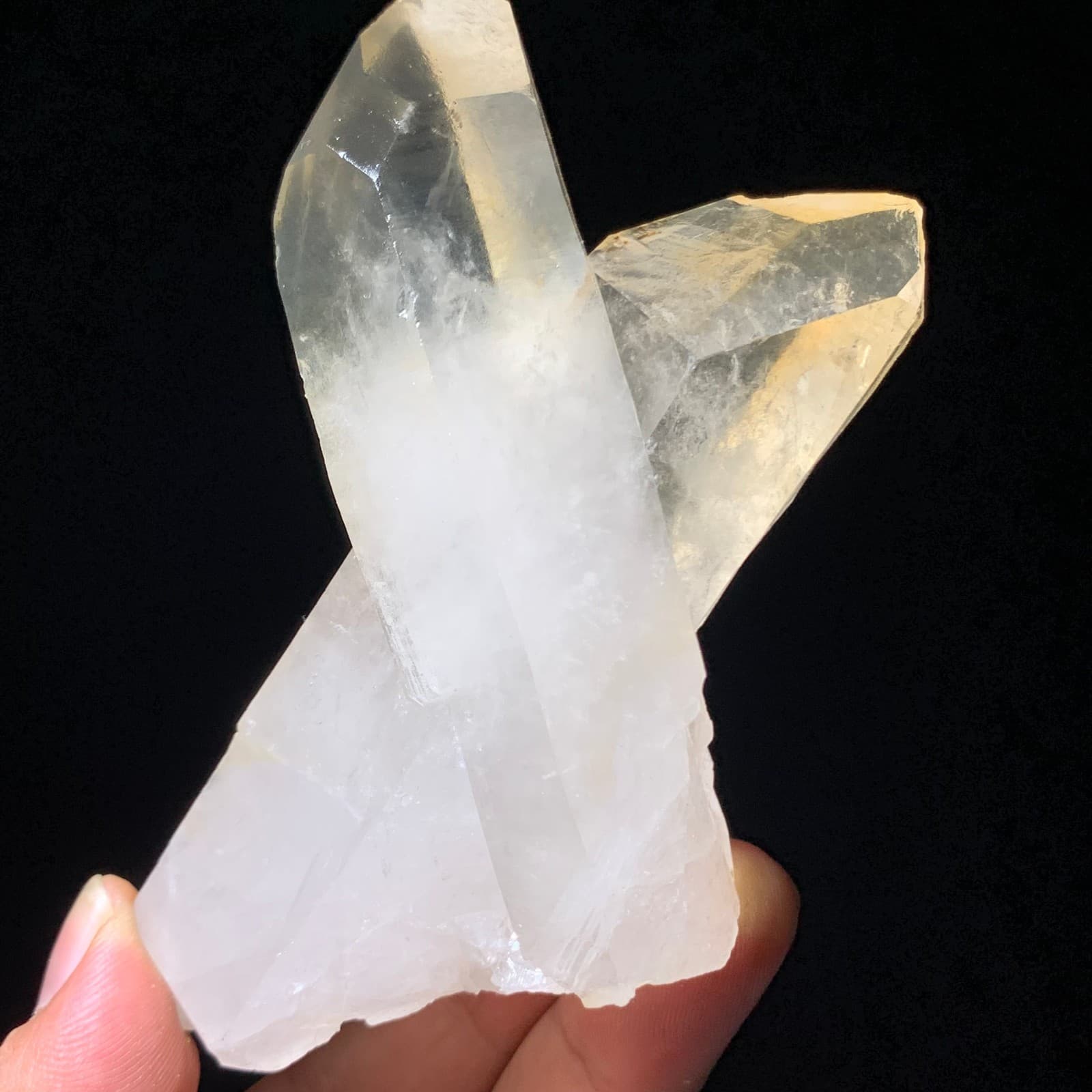 222g Natural White Clear Quartz Mineral Specimen Crystal Cluster Reiki Decor