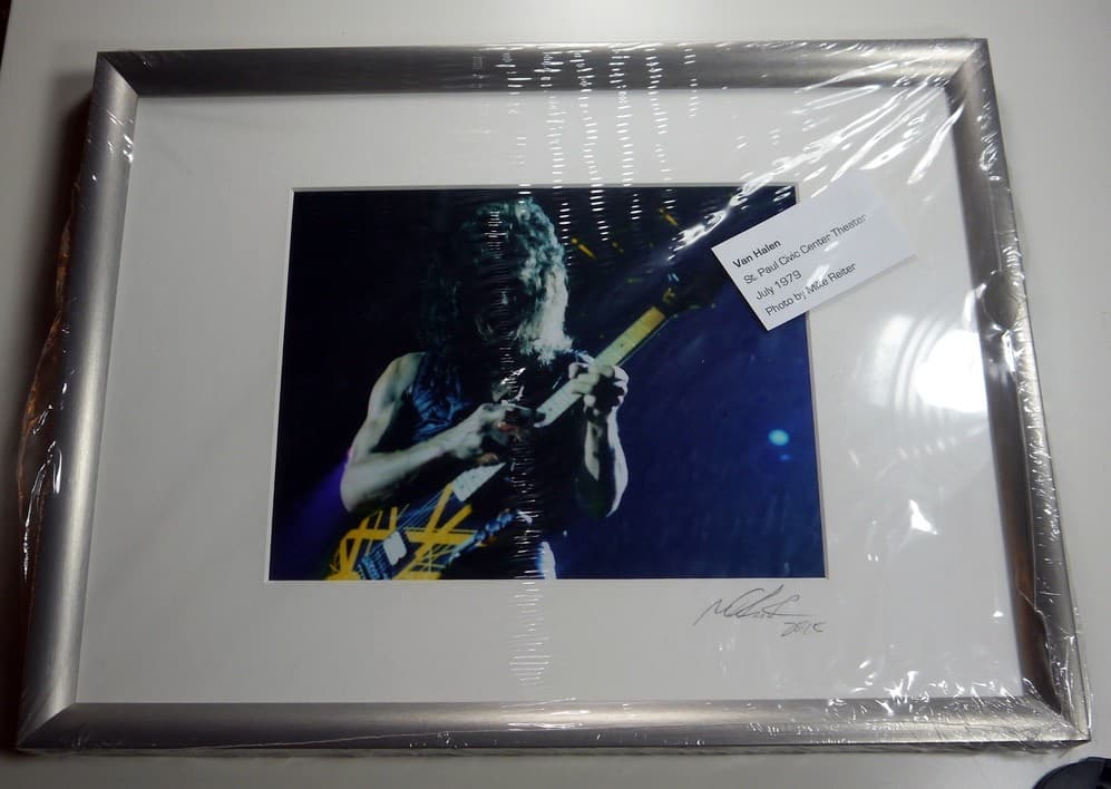 Van Halen Framed Concert Photo Eddie Van Halen 1979 Saint Paul Civic Center