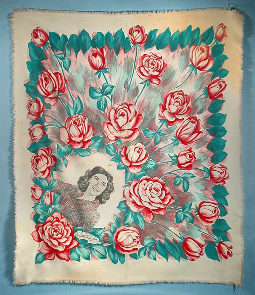 1940s Elizabeth Taylor Original Bandana Picture Scarf Movie Star Film Actress