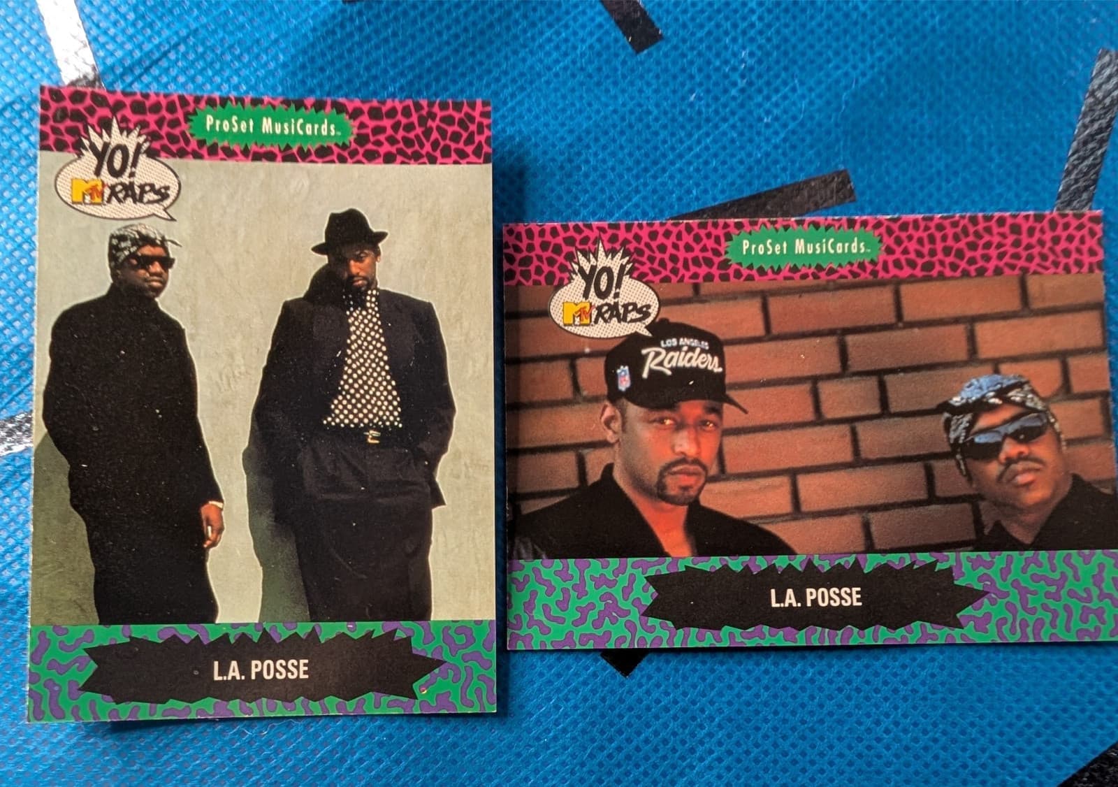 1991 Pro Set MusiCards Yo! MTV Raps KMD # 124 & 125 MF Doom Rookie Card RC VTG