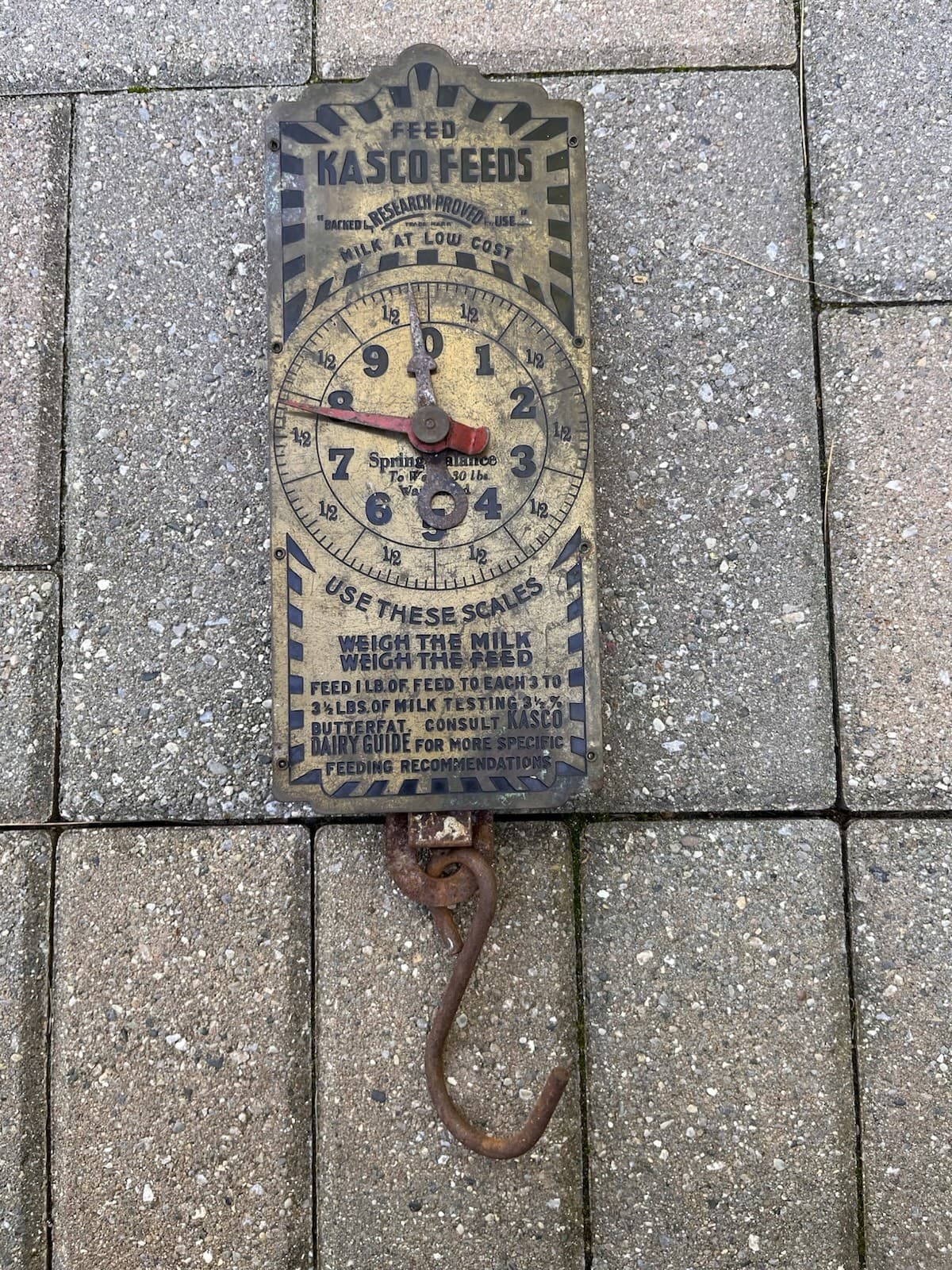 Vintage Kasco Feed 10-lb Milk/Feed Scale