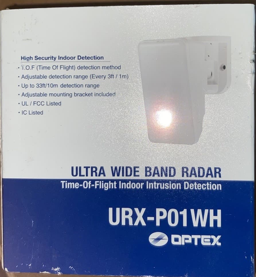 Optex URX-P01WH Ultra Wide Band Indoor IR Motion Detector