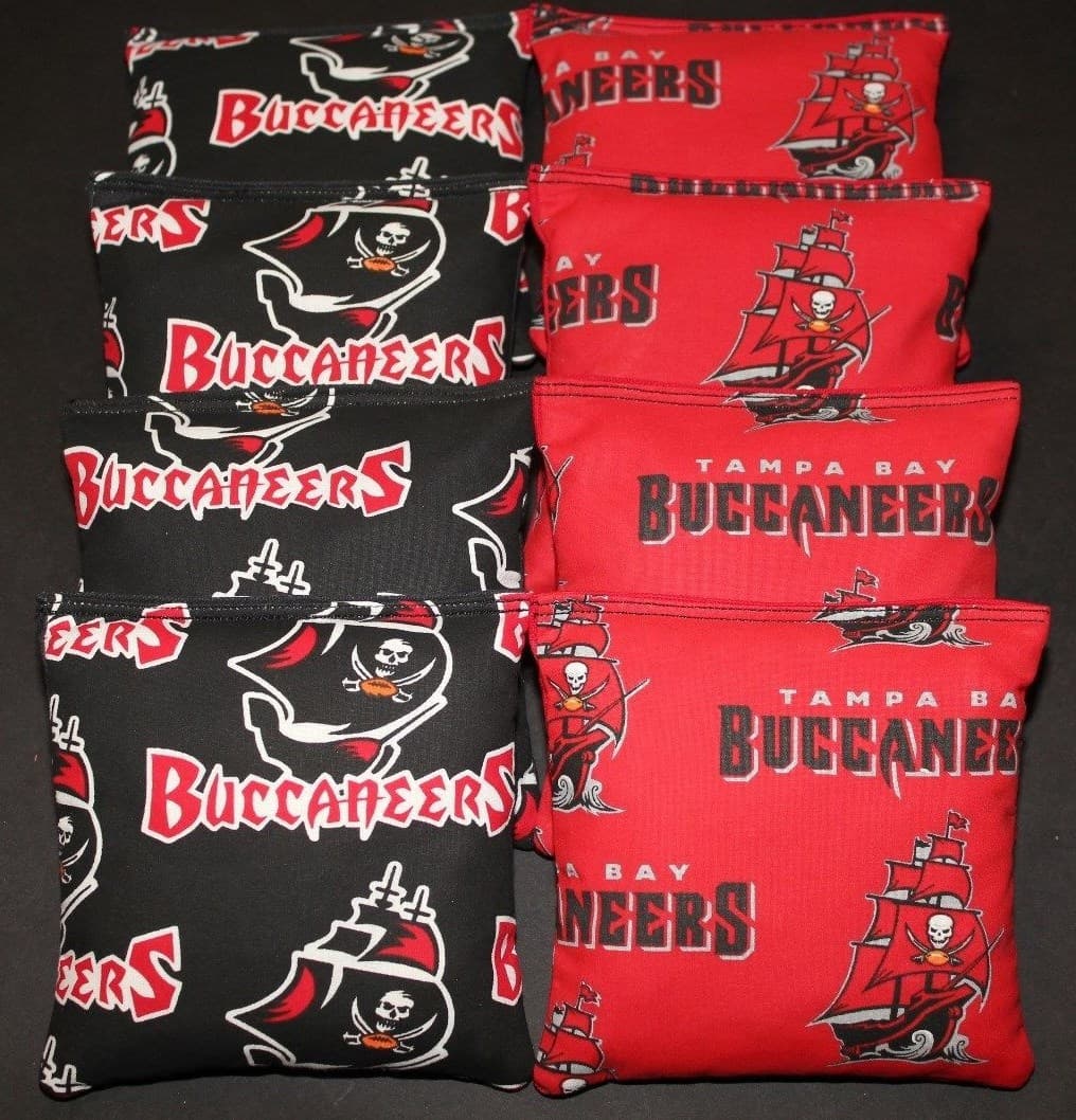 TAMPA BAY BUCCANEERS Cornhole Bean Bags Set of 8 ACA Regulation Bags