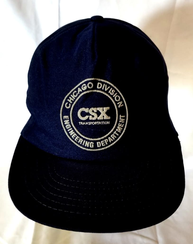 CSX Railroad Chicago Division Engineering Department Adjustable Unisex Hat Cap