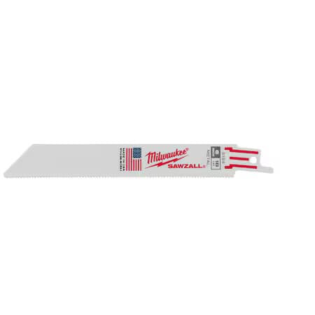 Milwaukee Tool 48-01-6184 6" 18 Tpi Sawzall Blades (50 Pk)