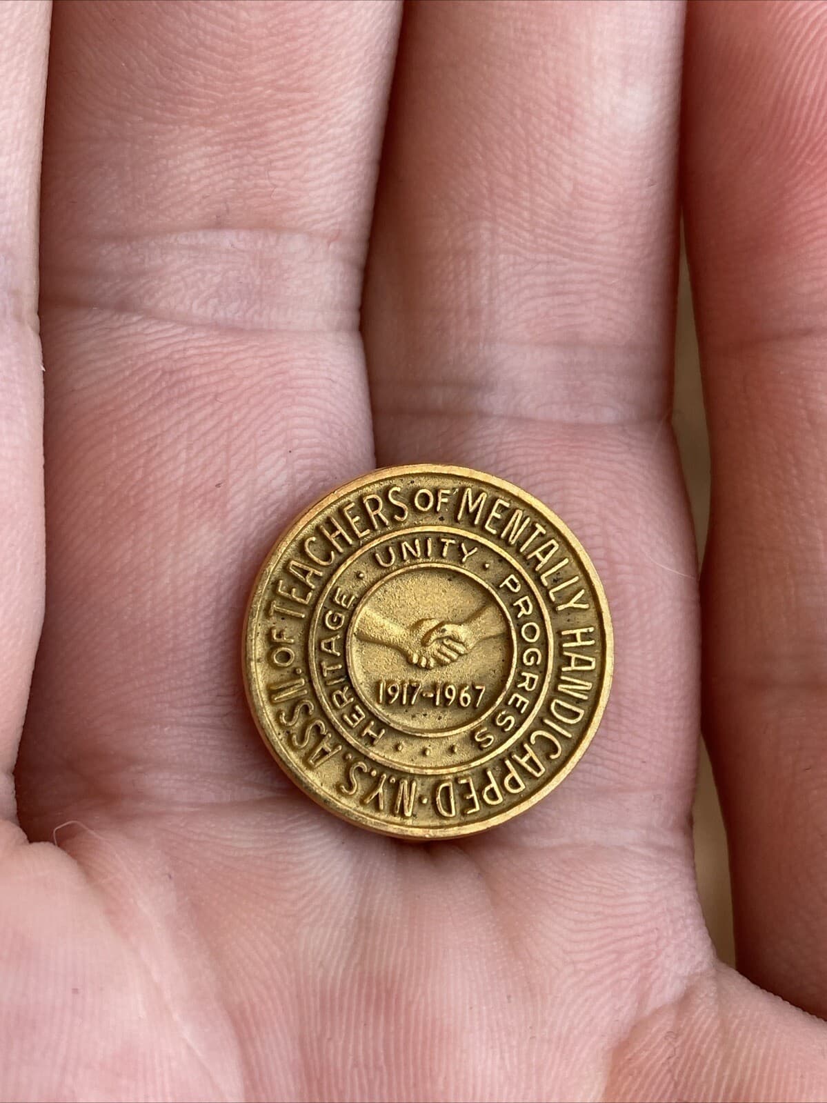 1917-1967 50 Years NYS NEW YORK STATE ASSN TEACHERS OF MENTALLY HANDICAPPED Pin