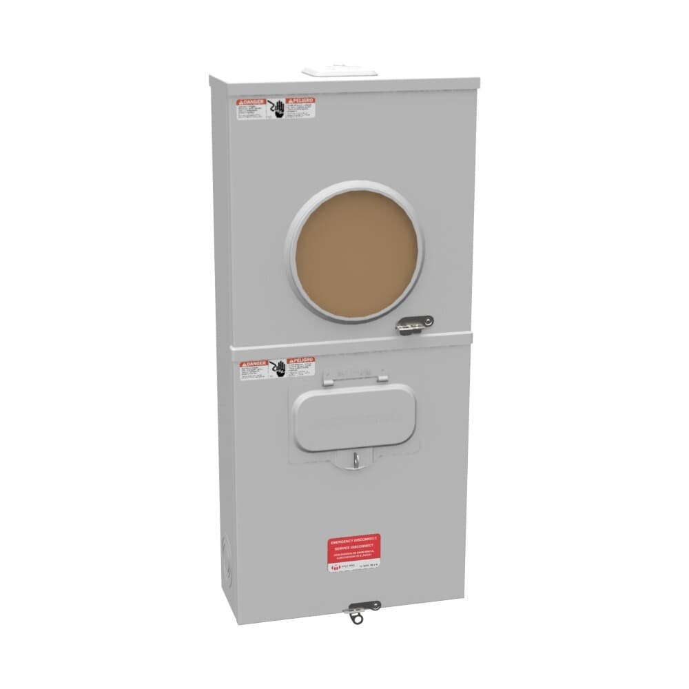 Milbank U3990-XL-200 1-Phase 200 Amp Ringless Meter Socket with No Bypass