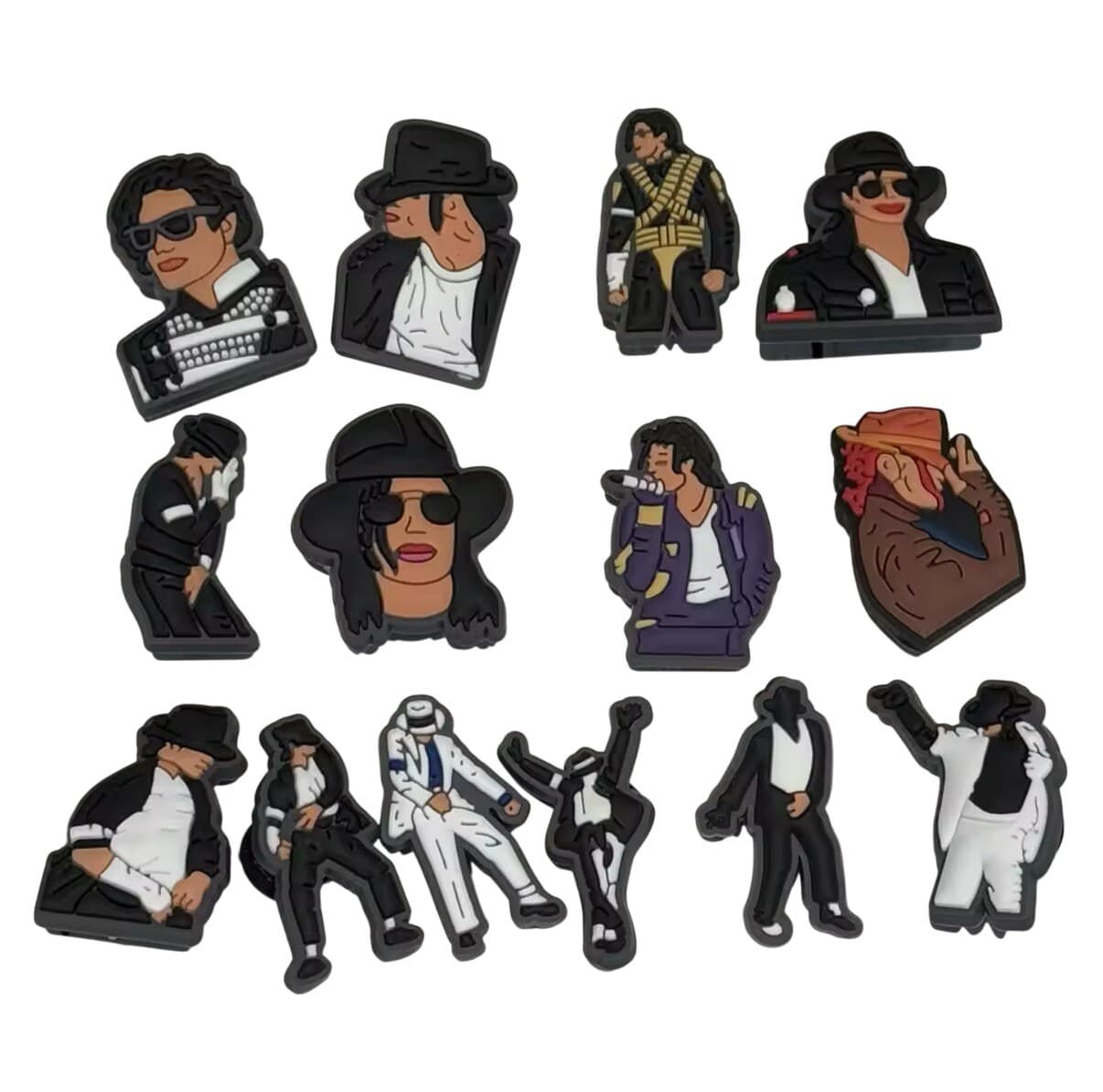 Michael Jackson Music Croc Shoe Charms Set of 14