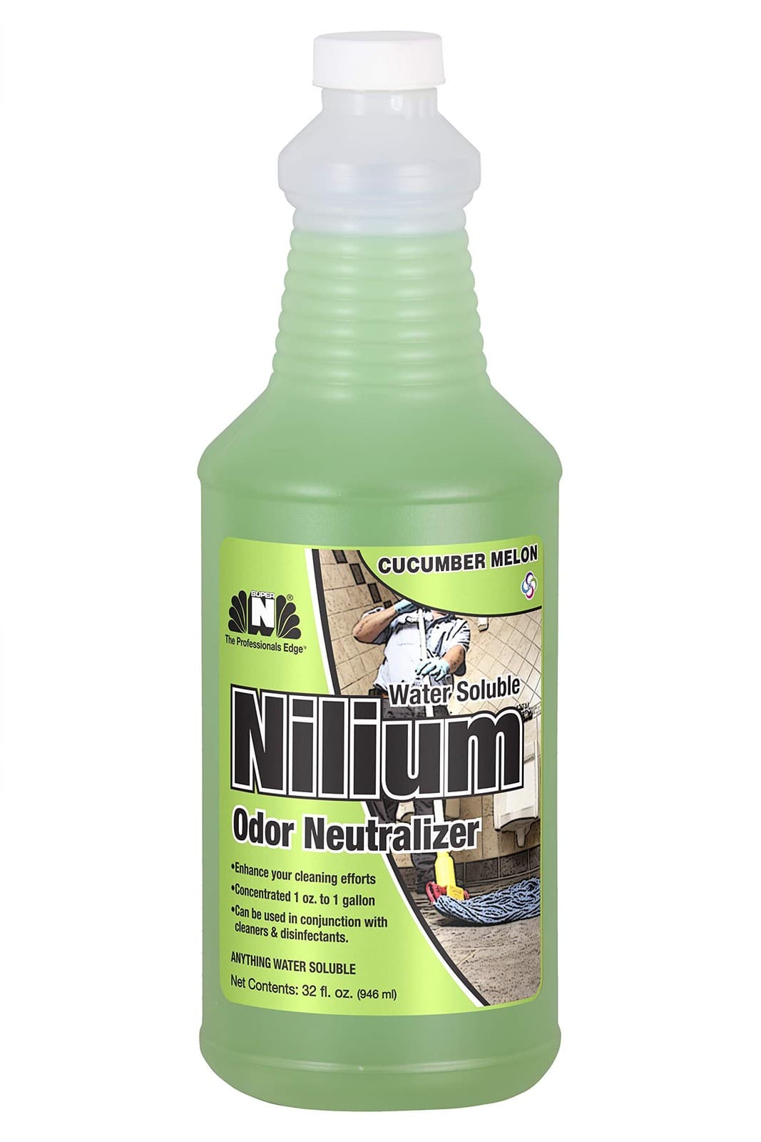 Nilodor Nilium Water Soluble Odor Neutralizer Concentrate, Cucumber Melon, 1 ...