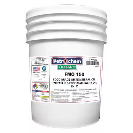 Petrochem Foodsafe Fmo 150-005 5 Gal Gear Oil Pail 150 Iso Viscosity, 40 Sae,