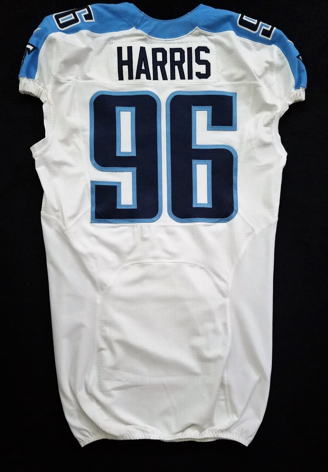 Tennessee Titans #96 DaJohn Harris NFL Game‑Issued Jersey with XV Patch - 43843