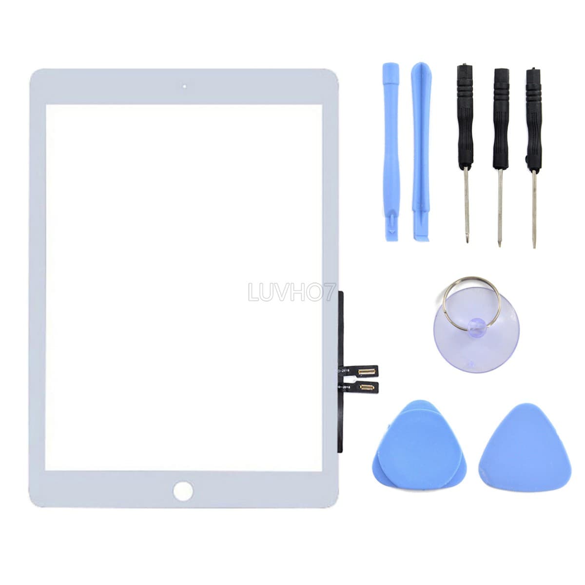 For 2018 iPad 6 6th Gen A1893 A1954 Touch Screen Digitizer Replacement+IC White