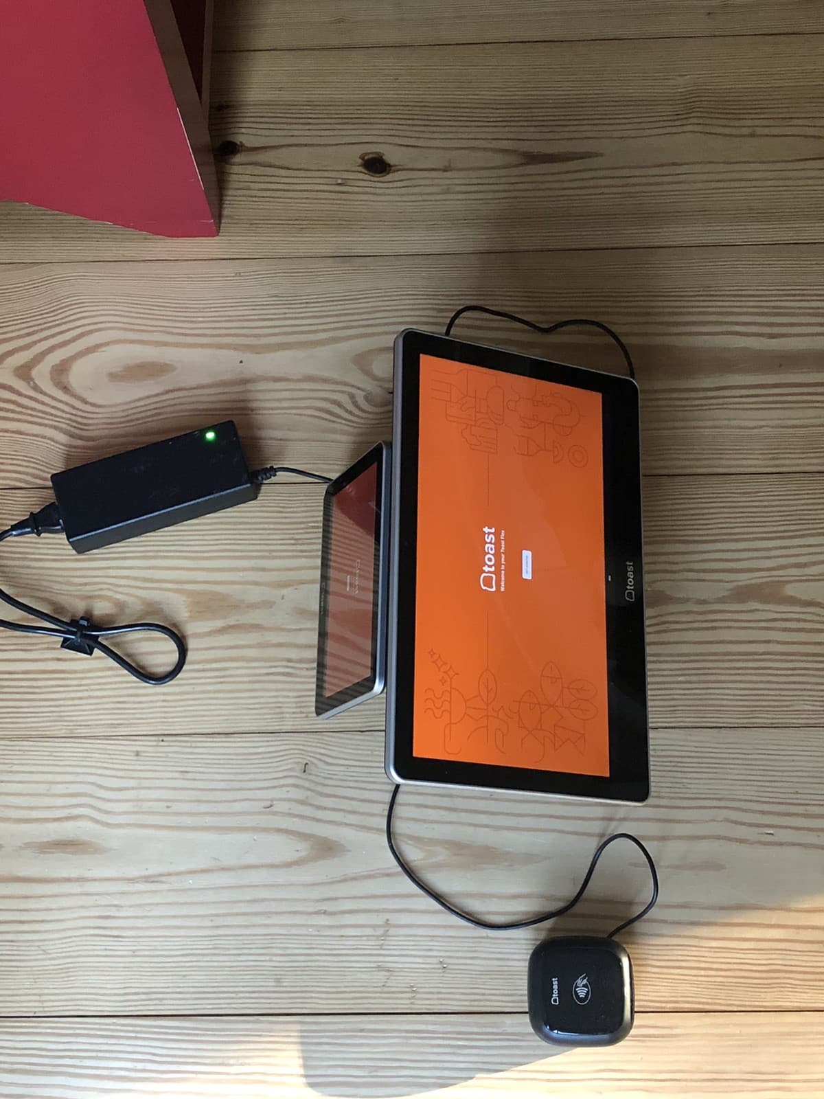 Toast Flex TT200 POS System dual display Screen with Power Supply And Toast Tap