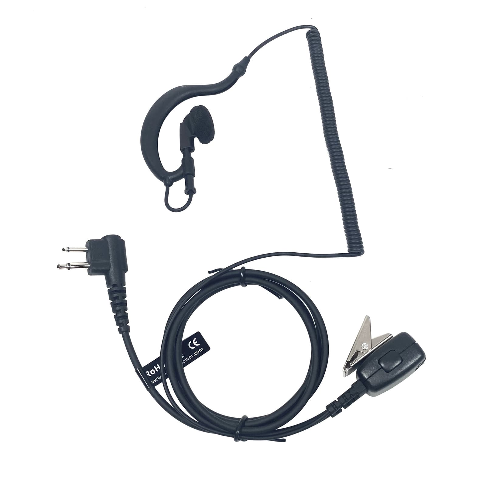 PTT Mic Swivel Earpiece for Motorola Radio Walkie Talkies CP200 CLS1110 CLS1410