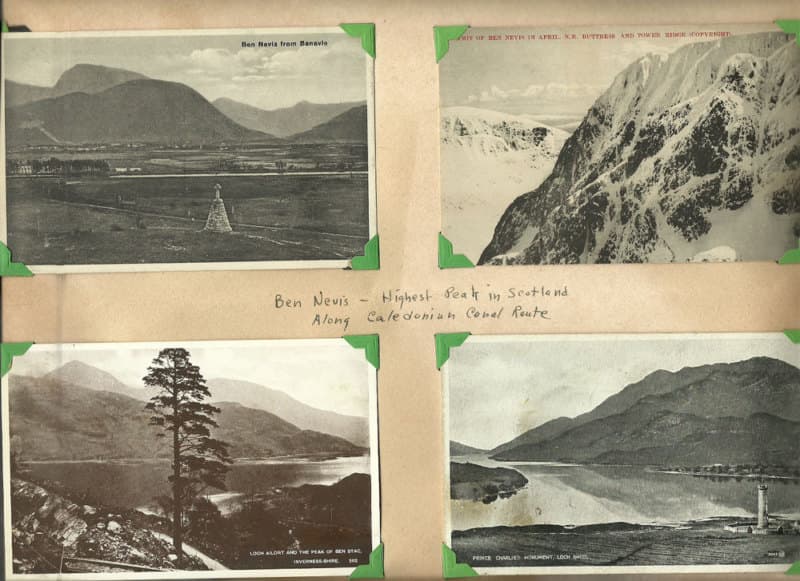 4 RARE VINTAGE PHOTO POSTCARDS OF SCOTLAND 1943