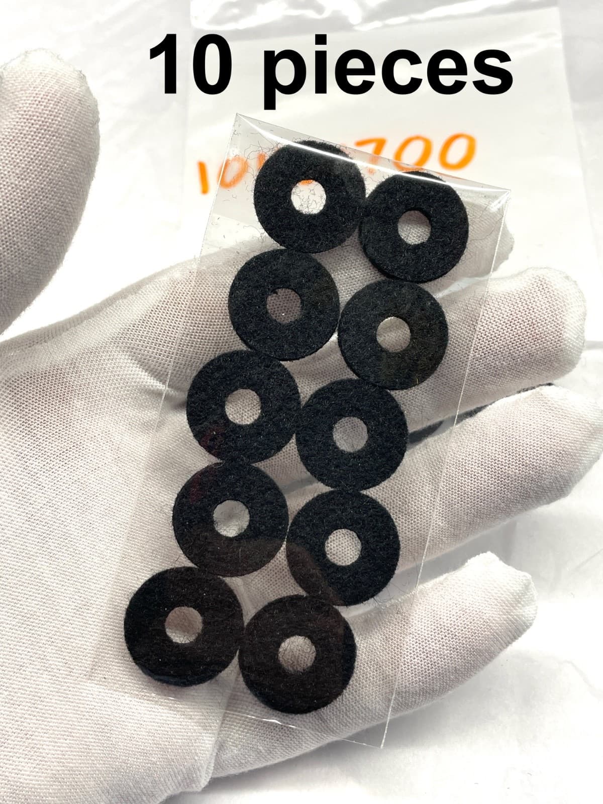 McIntosh Black Felt Washer 10pcs Replacements 3/4" x 1/4" Center by OEM Factory