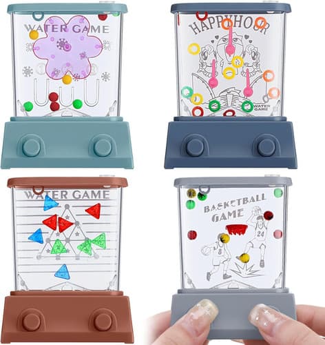 4 Pcs Water Ring Toss Game - Handheld Basketball Fun for Adults - Beach...