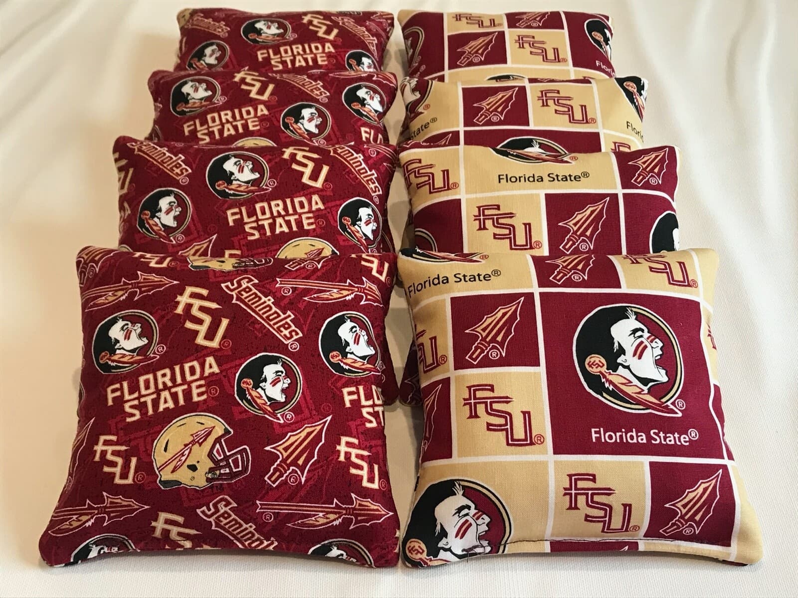 8 FSU CORNHOLE BEAN BAG CORN HOLE FLORIDA STATE SEMINOLES