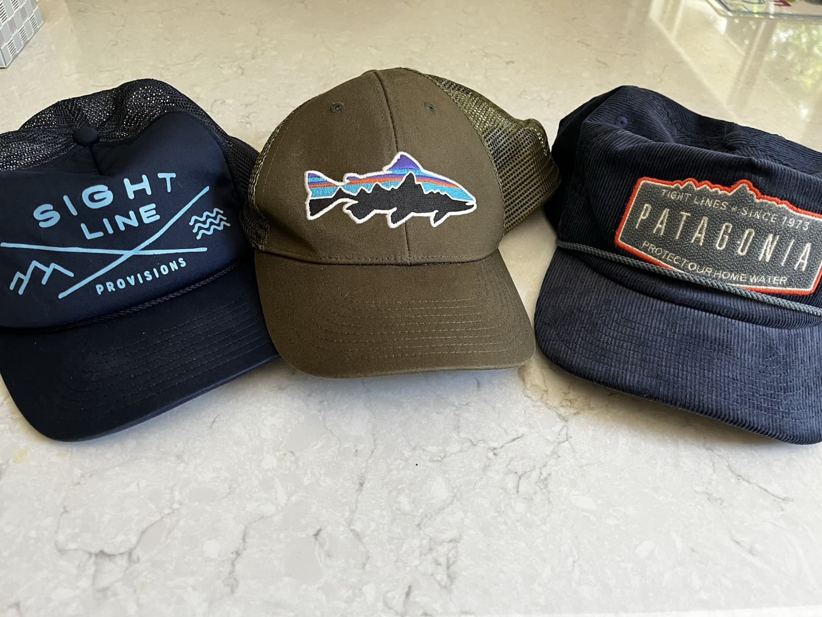 Lot Of 3 Fly Fishing Hats Sightline Provisions Patagonia