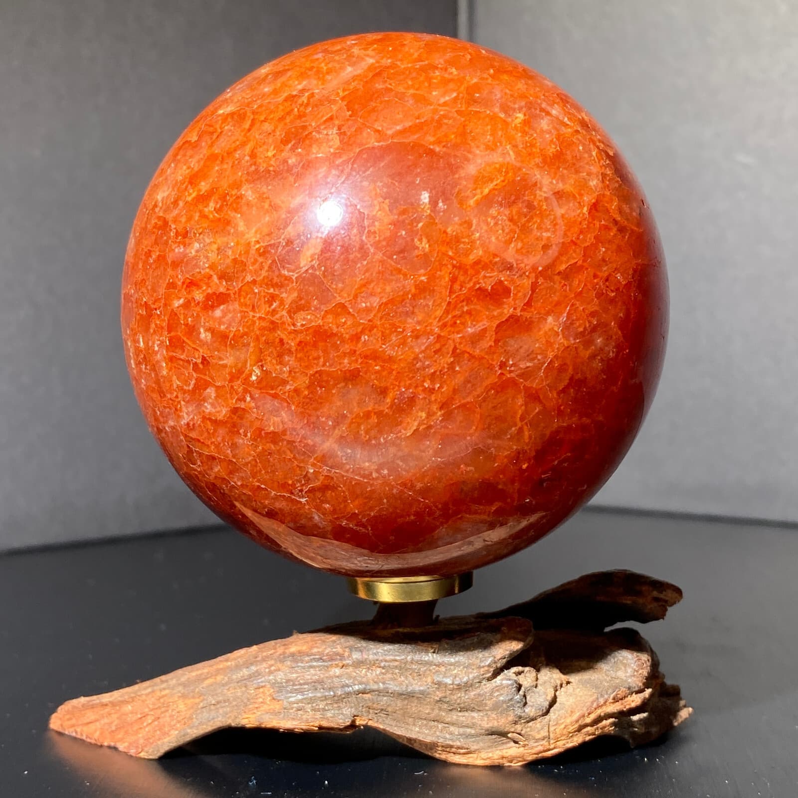 492g natural strawberry quartz sphere crystal polished ball healing decor