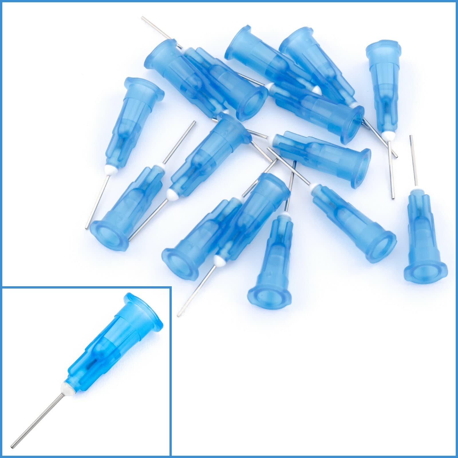 15pcs 23G Syringe Glue Dispenser Plastic Precision Liquid Applicator Gauge Tips