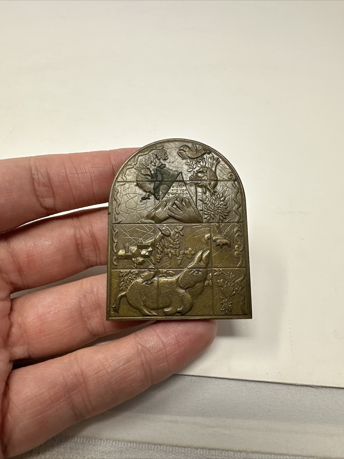 Marc Chagall Jerusalem Windows Issachar Bronze Paperweight