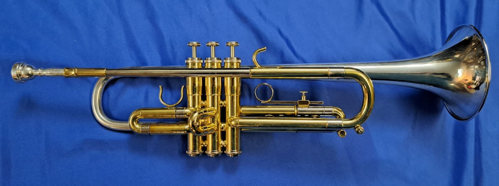 Getzen + Bach 37 Stradivarius silverplated Bell Bb Trumpet - Serviced