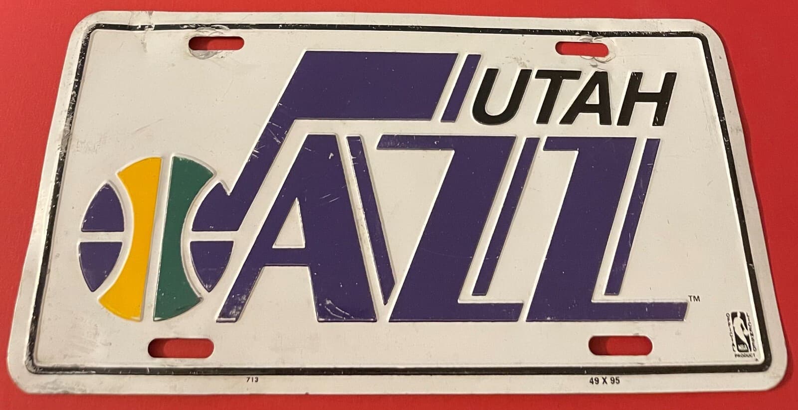 Utah Jazz Booster License Plate
