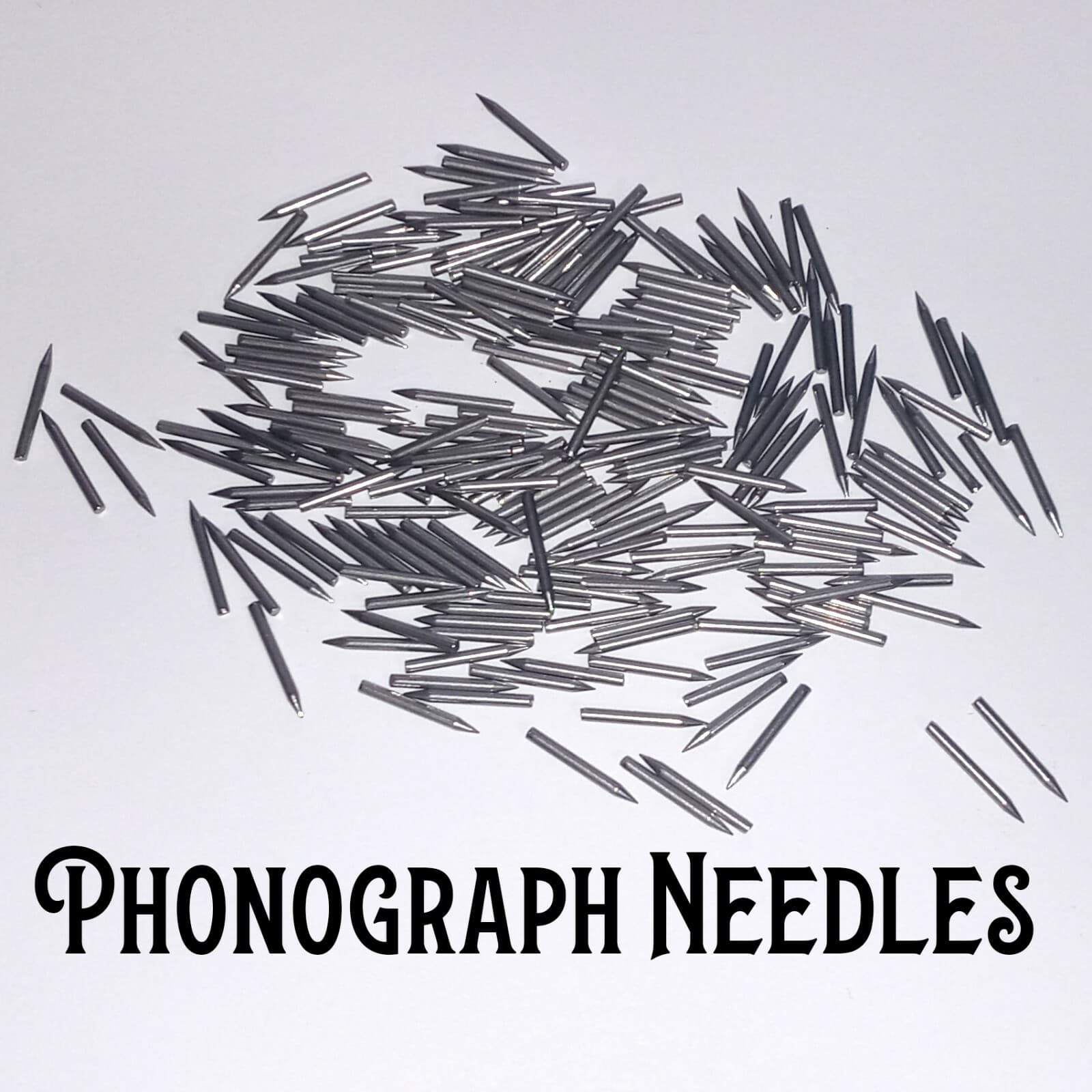 100 LOUD-Toned NEEDLES for Hand Crank Phonograph Reproducer and Records