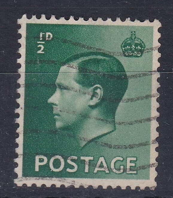 1936 ED VIII 1/2d WATERMARK INVERTED SG457Wi USED