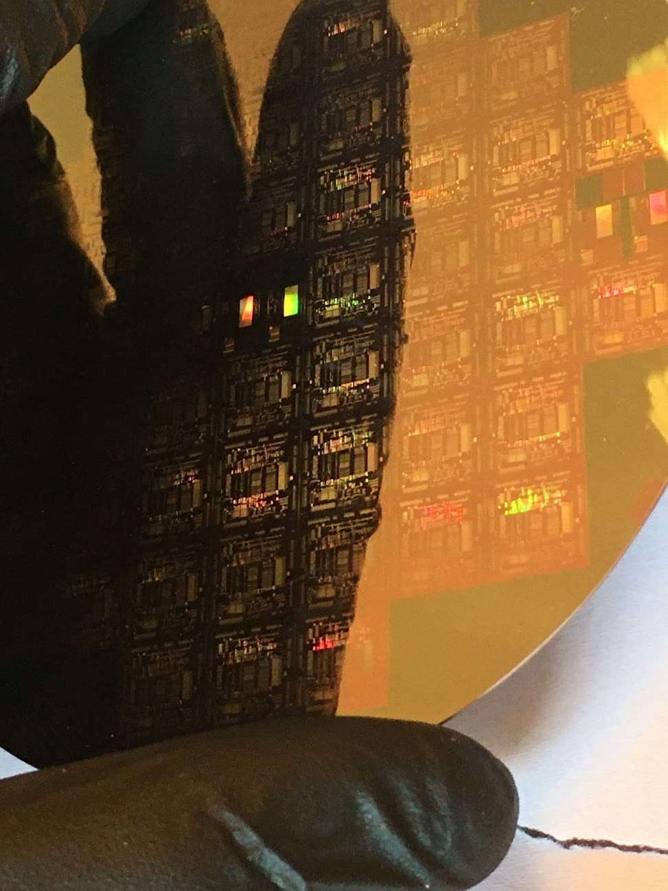 4" Unknown Silicon Wafer 1980s Extremely Rare Vintage CPU Chip