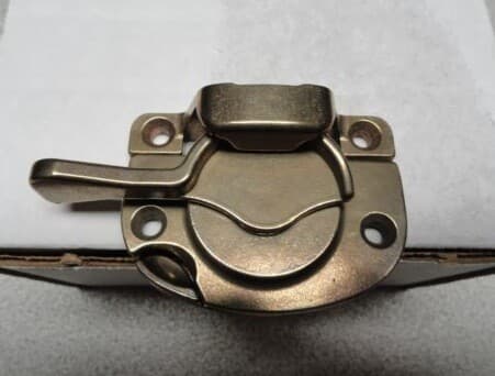 Marvin Sash Lock and Keeper For Ultimate Double Hung Windows Bronze Lock