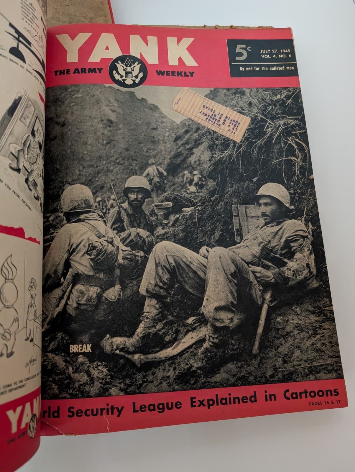 Yank The Army Weekly WWII 48 Issues Bound 9/22/44 To 8/17/45