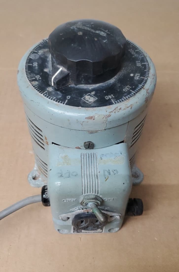 Powerstat Model 116 Variable Autotransformer Variac 0-140 V 9 Amp - WORKS
