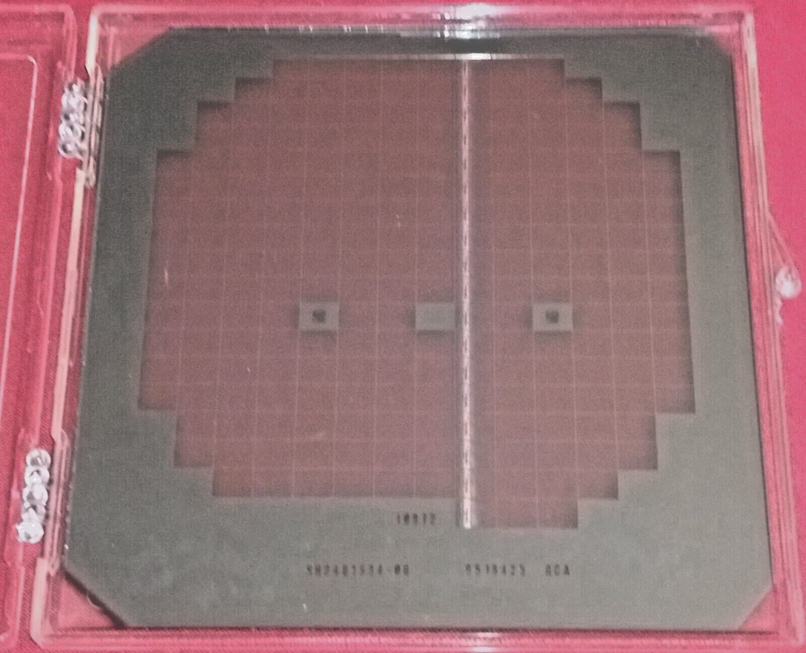 Historical Semiconductor Mask Early CMOS VLSI Device RCA 3" 1970s Rare Vintage