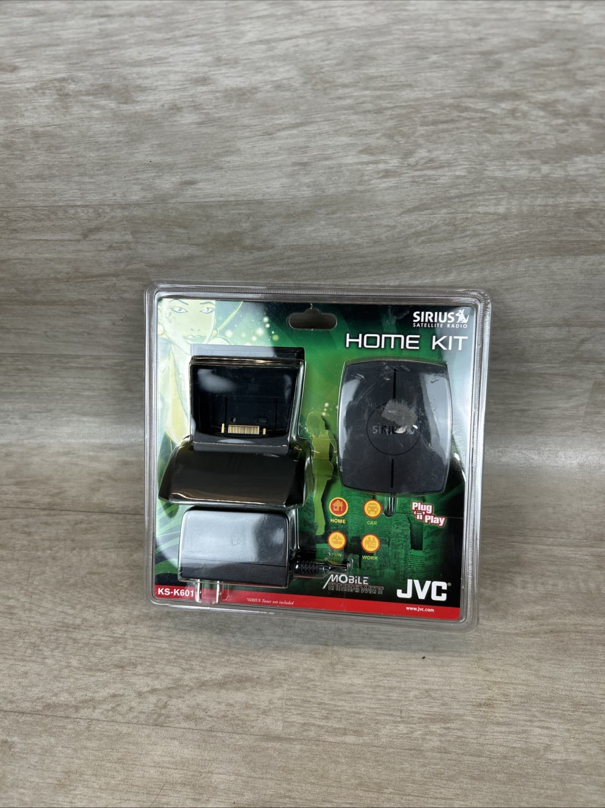 Sirius Satellite Radio Home Docking Station JVC KS-K6013 Plug N Play